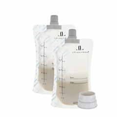 10 krūts piena uzglabāšanas maisiņi ar adapteri