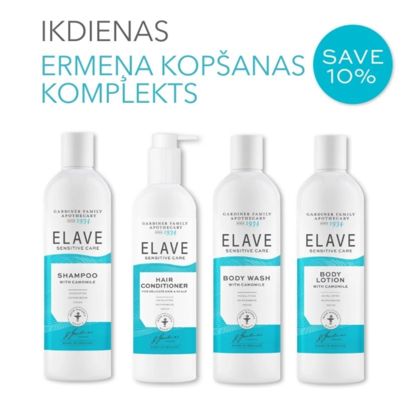 ELAVE ķermeņa kopšanas komplekts jutīgai ādai
