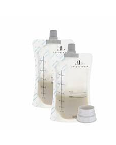 10 krūts piena uzglabāšanas maisiņi ar adapteri