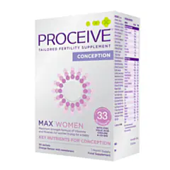 Proceive Max Women uztura bagātinātājs ar koncentrētāku sastāvu grūtniecības plānošanai