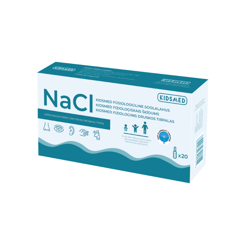 Kidsmed fizioloģiskais šķīdums NaCl inhalācijām