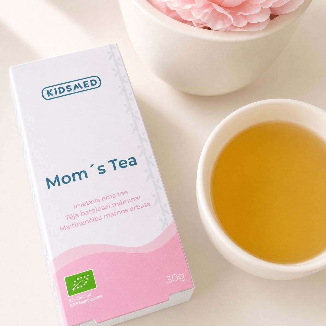 Kidsmed Mom’s Tea dabiska ārstniecības augu tēja barojošai māmiņai