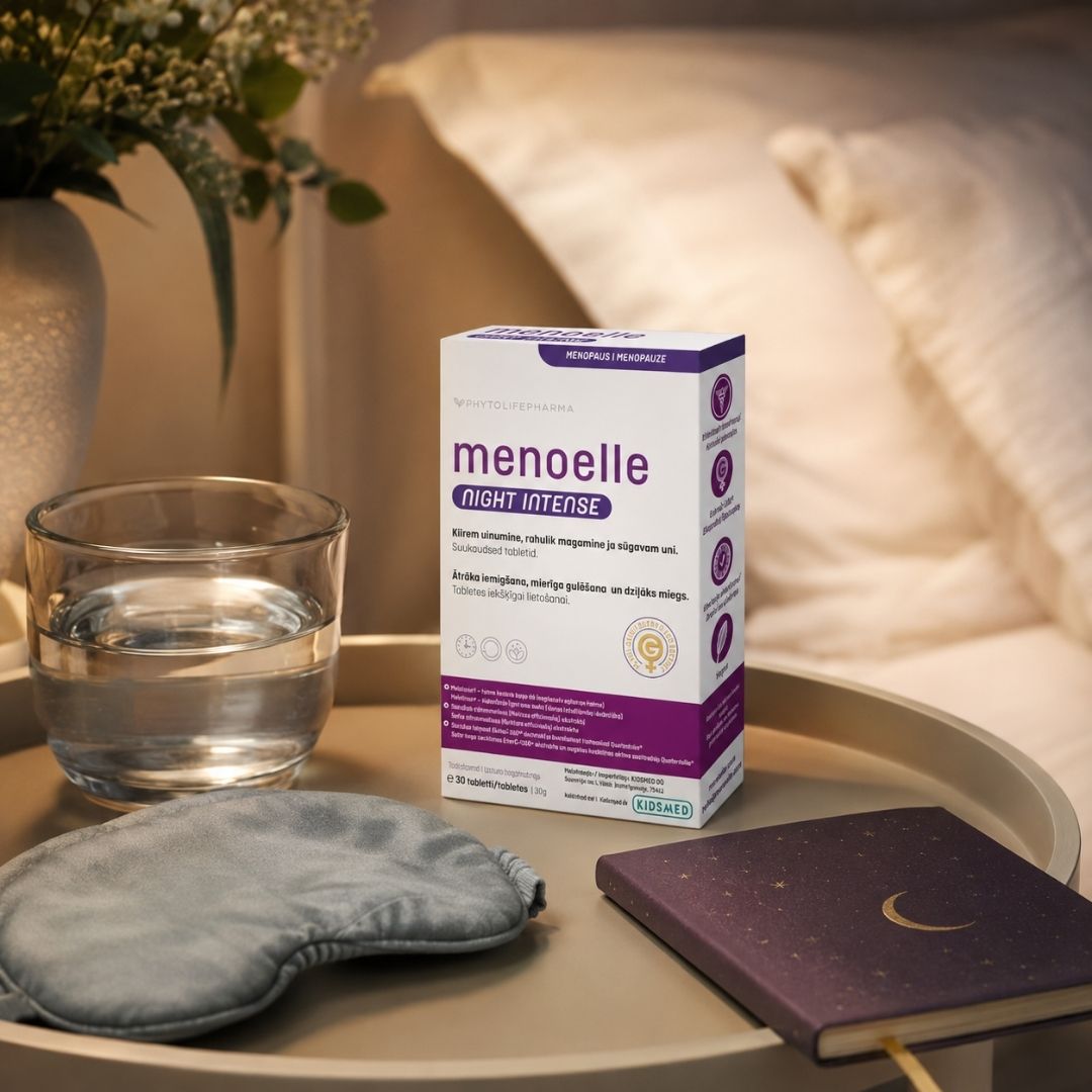 Menoelle Night Intense miega traucējumiem un nemierīgam miegam menopauzes laikā