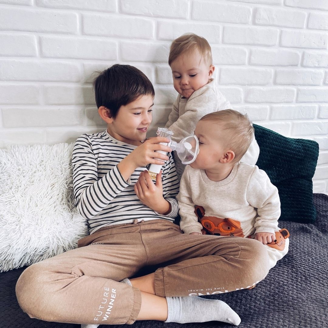 Labākais inhalators bērnam Kidsmed MeshPlus kluss MESH inhalators